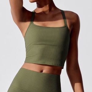 Carbon38 Ribbed Cami Bra